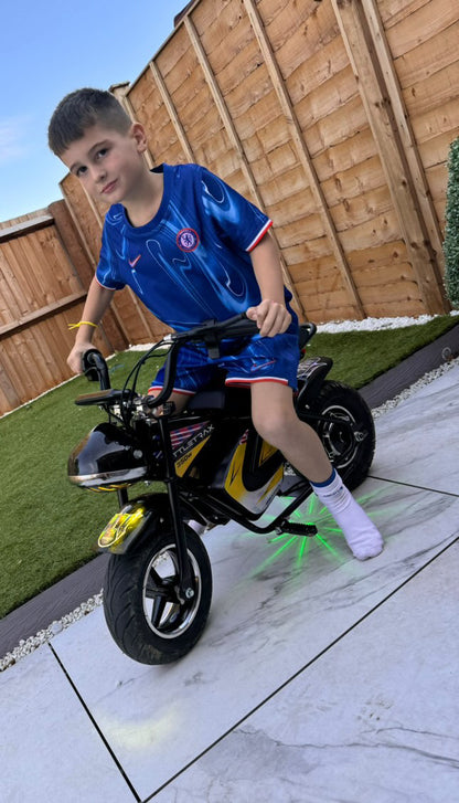 NEW LittleTrax Kids Electric Monkey Bike 350w Dirt bike ride on toy similar to 50cc off road bike - Littletrax Kids Electric Bikes