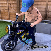NEW LittleTrax Kids Electric Monkey Bike 350w Dirt bike ride on toy similar to 50cc off road bike - Littletrax Kids Electric Bikes