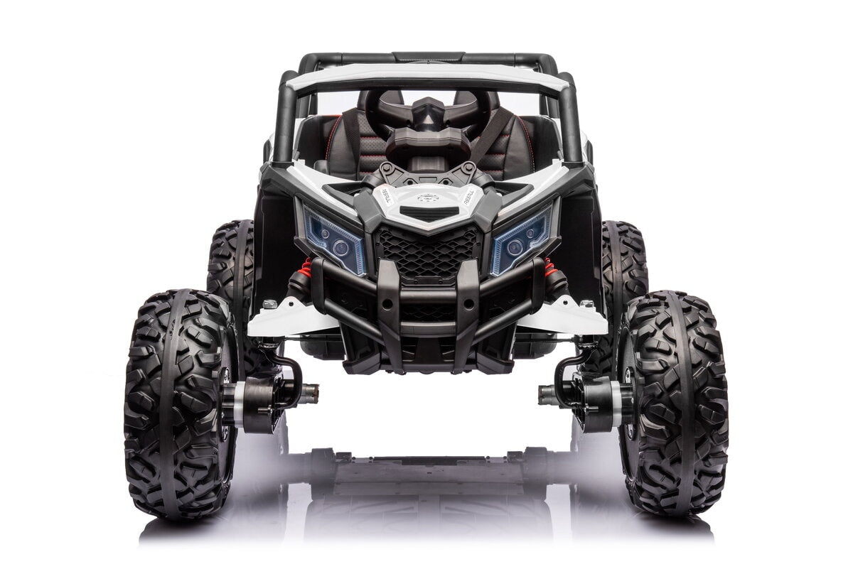 Licensed Can-Am 12V Bombardier Kids Ride-On Buggy With Leather Seat and Rubber Wheels - Littletrax Kids Electric Bikes