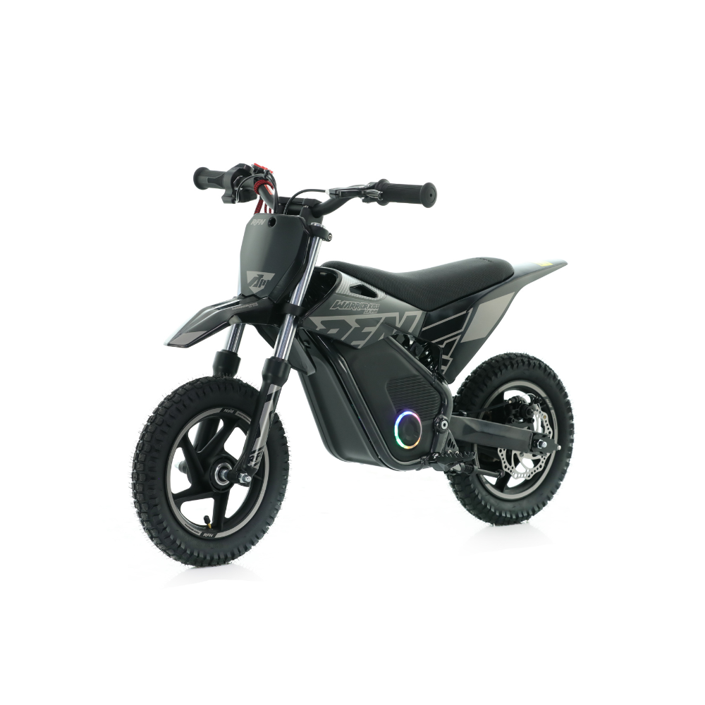 RFN Warrior Kids SX-E400 Electric Dirt Bike in Black/Grey