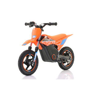 RFN Warrior Kids SX-E400 Electric Dirt Bike in Orange/Blue