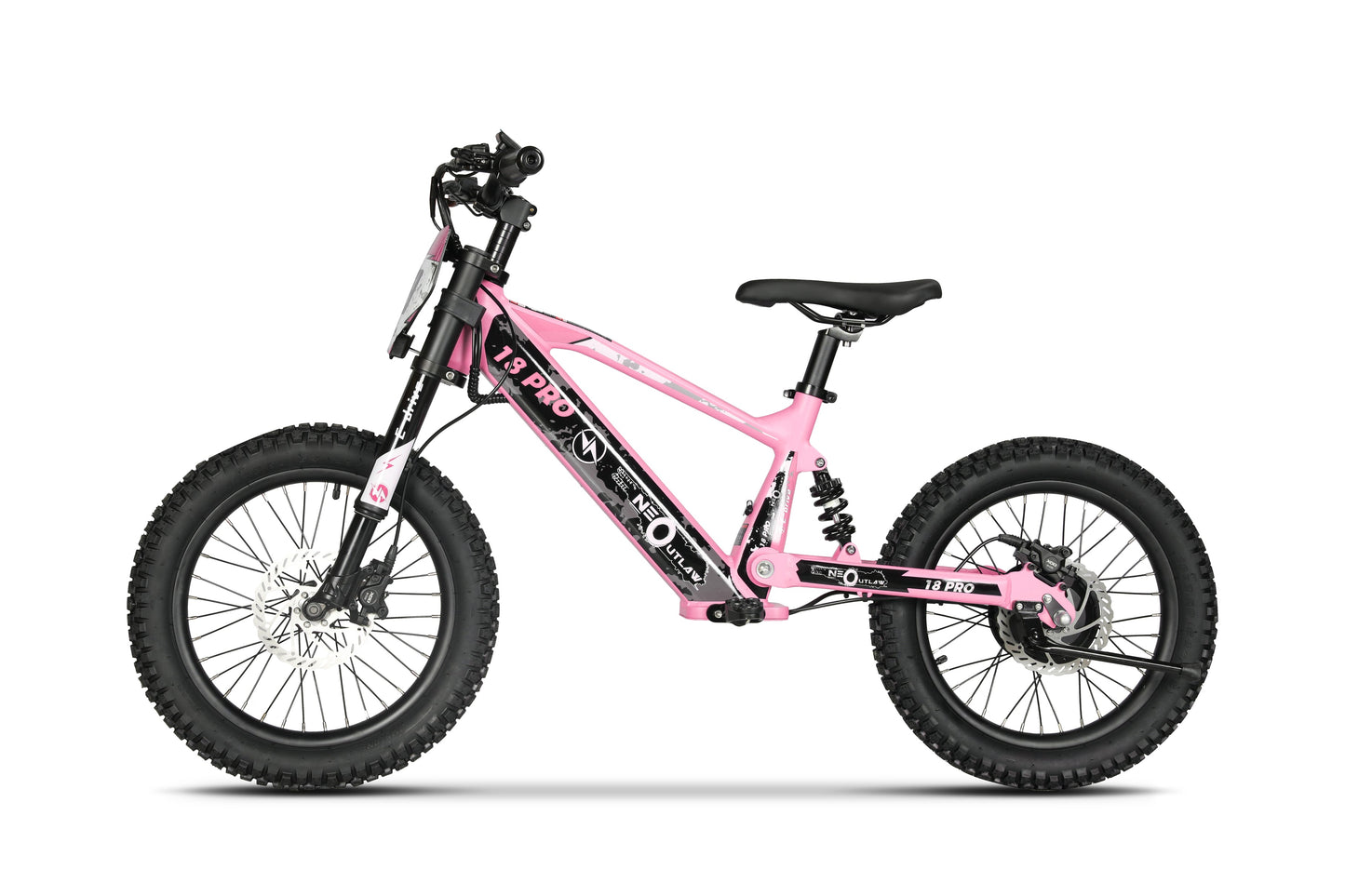 Neo Outlaw Surge 18 inch Kids Electric Motor Bike - Littletrax Kids Electric Bikes