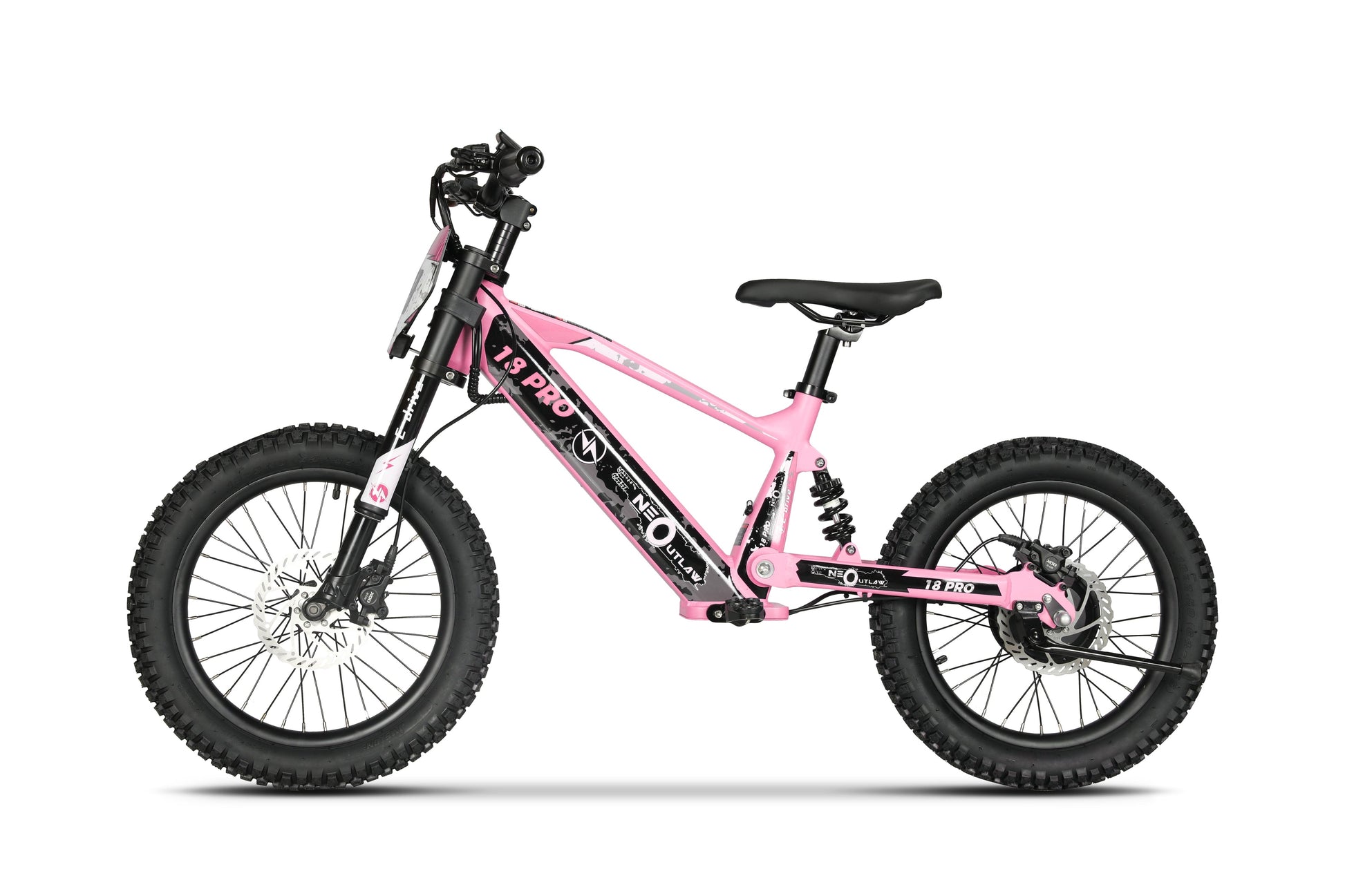 Neo Outlaw Surge 18 inch Kids Electric Motor Bike - Littletrax Kids Electric Bikes