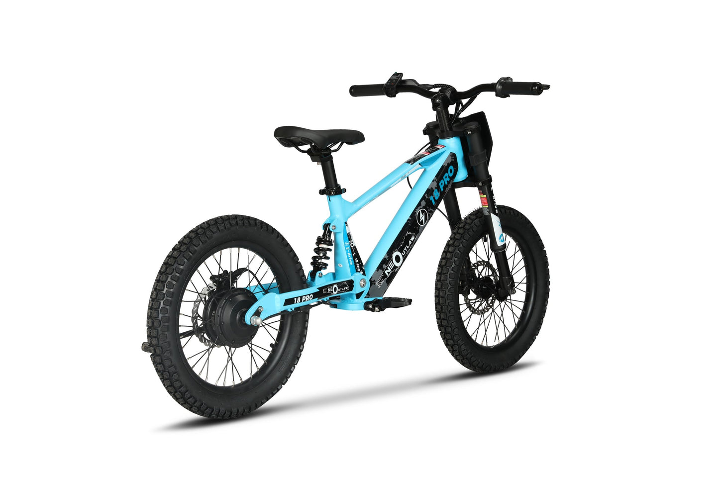 Neo Outlaw Surge 18 inch Kids Electric Motor Bike - Littletrax Kids Electric Bikes
