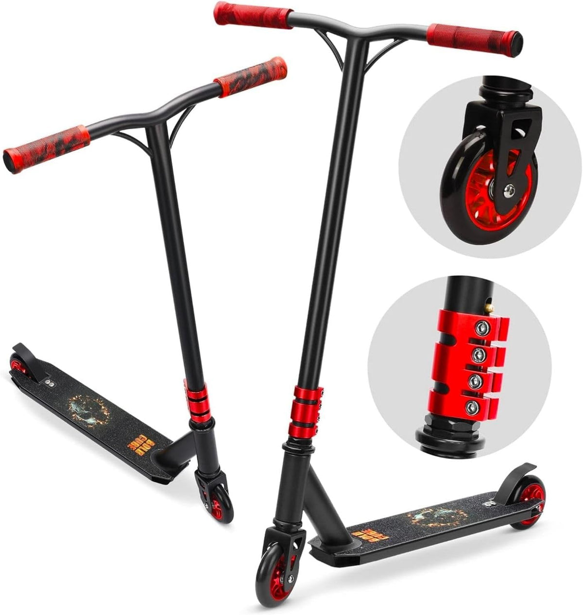 Black - Deluxe Stunt Scooter
