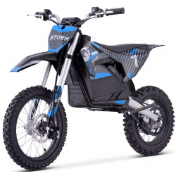2000W 60V Electric Dirt Bike 14/12 - Blue