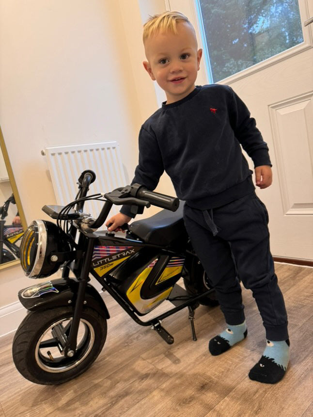 NEW LittleTrax Kids Electric Monkey Bike 350w 36v lithium - Littletrax Kids Electric Bikes