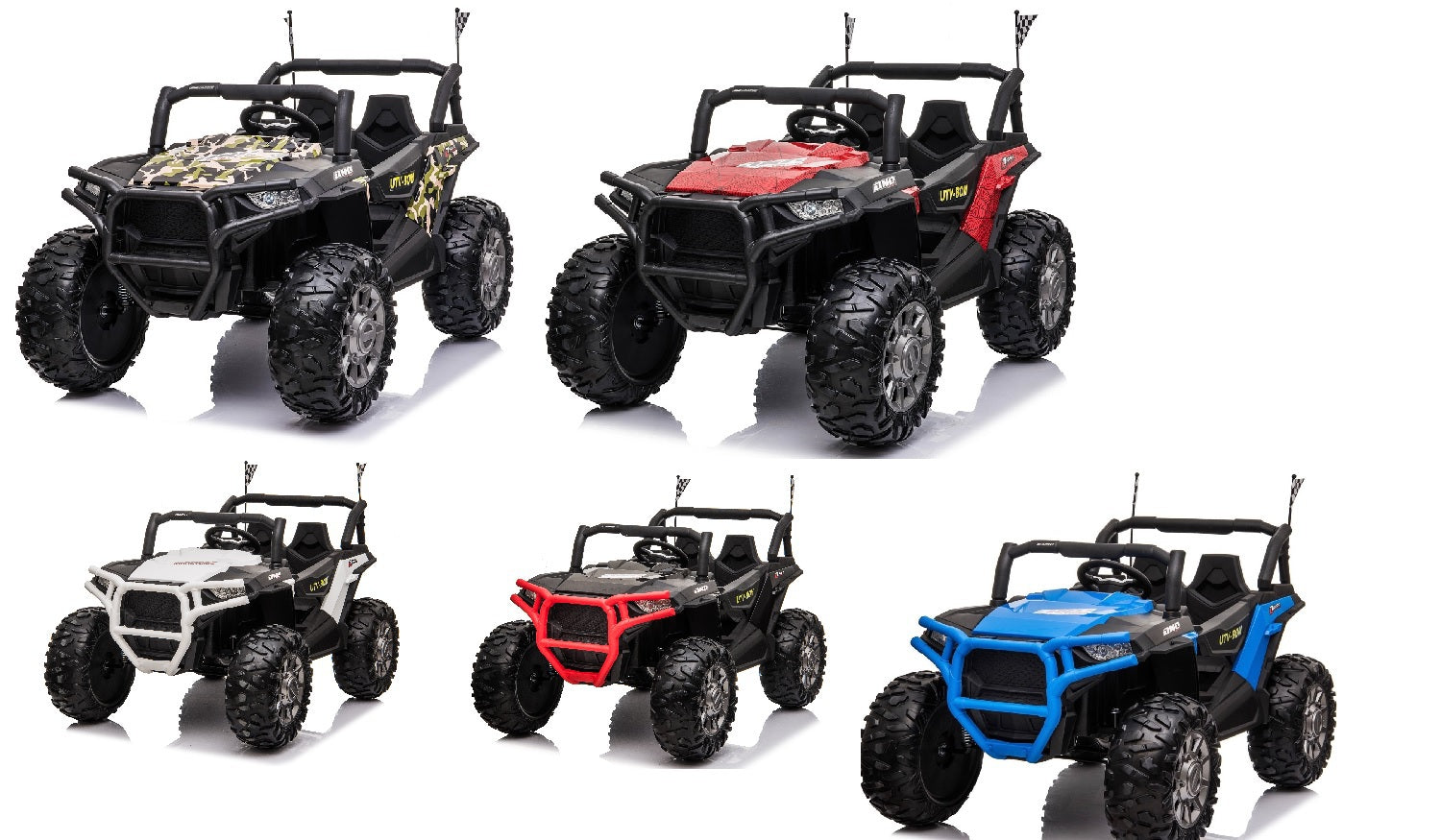 Kids Quad Renegade Buggy 24v 2 Seater Electric Ride-on Car with MP4 TV - Littletrax Kids Electric Bikes