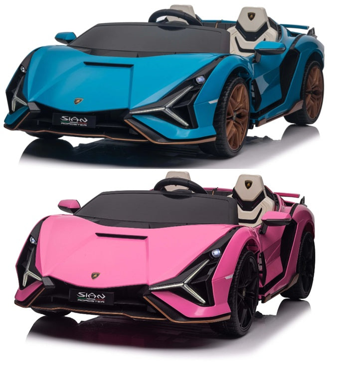 2-Seater Kids Lamborghini Sian Ride-On Car with Remote - Littletrax Kids Electric Bikes