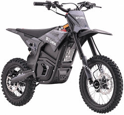 Storm 3000W 48V Electric Dirt Bike 14/12 - Black - view 4