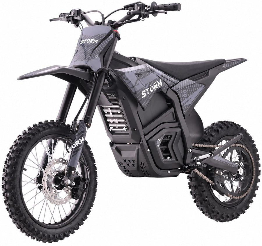 Storm 3000W 48V Electric Dirt Bike 14/12 - Black