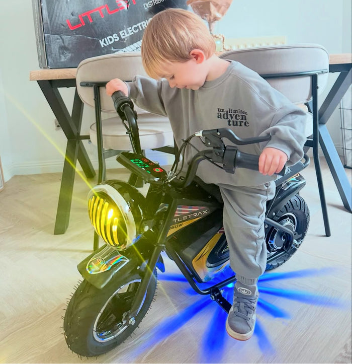 Littletrax 350W Kids Electric Bike – Ages 3 to 12+ ride on motorbike