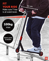 Black - Deluxe Stunt Scooter