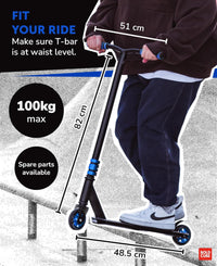 Navy - Deluxe Stunt Scooter