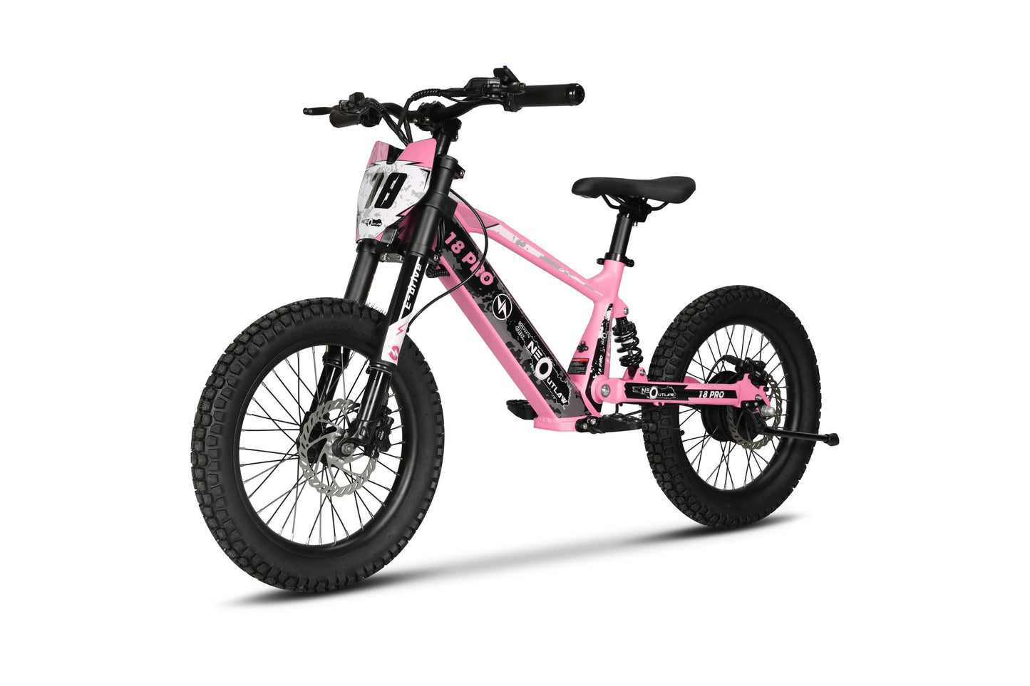 Neo Outlaw Surge 18 inch Kids Electric Motor Bike - Littletrax Kids Electric Bikes