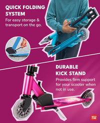 Fuchsia - Deluxe 2 Wheel Scooter