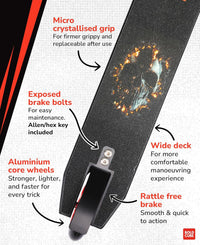 Black - Deluxe Stunt Scooter