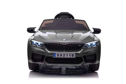 BMW M5 Kids Ride on Electric Car 12v With leather Seats and Eva Wheels - Littletrax Kids Electric Bikes
