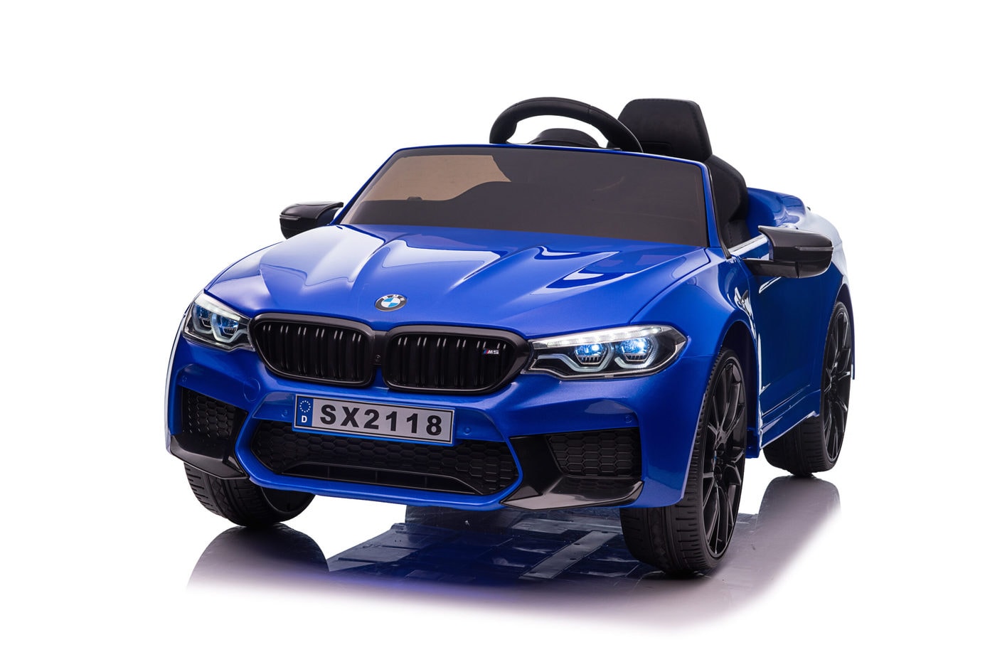 BMW M5 Kids Ride on Electric Car 12v With leather Seats and Eva Wheels - Littletrax Kids Electric Bikes