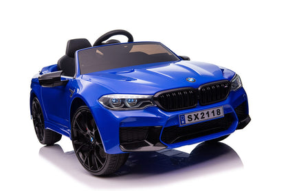 BMW M5 Kids Ride on Electric Car 12v With leather Seats and Eva Wheels - Littletrax Kids Electric Bikes