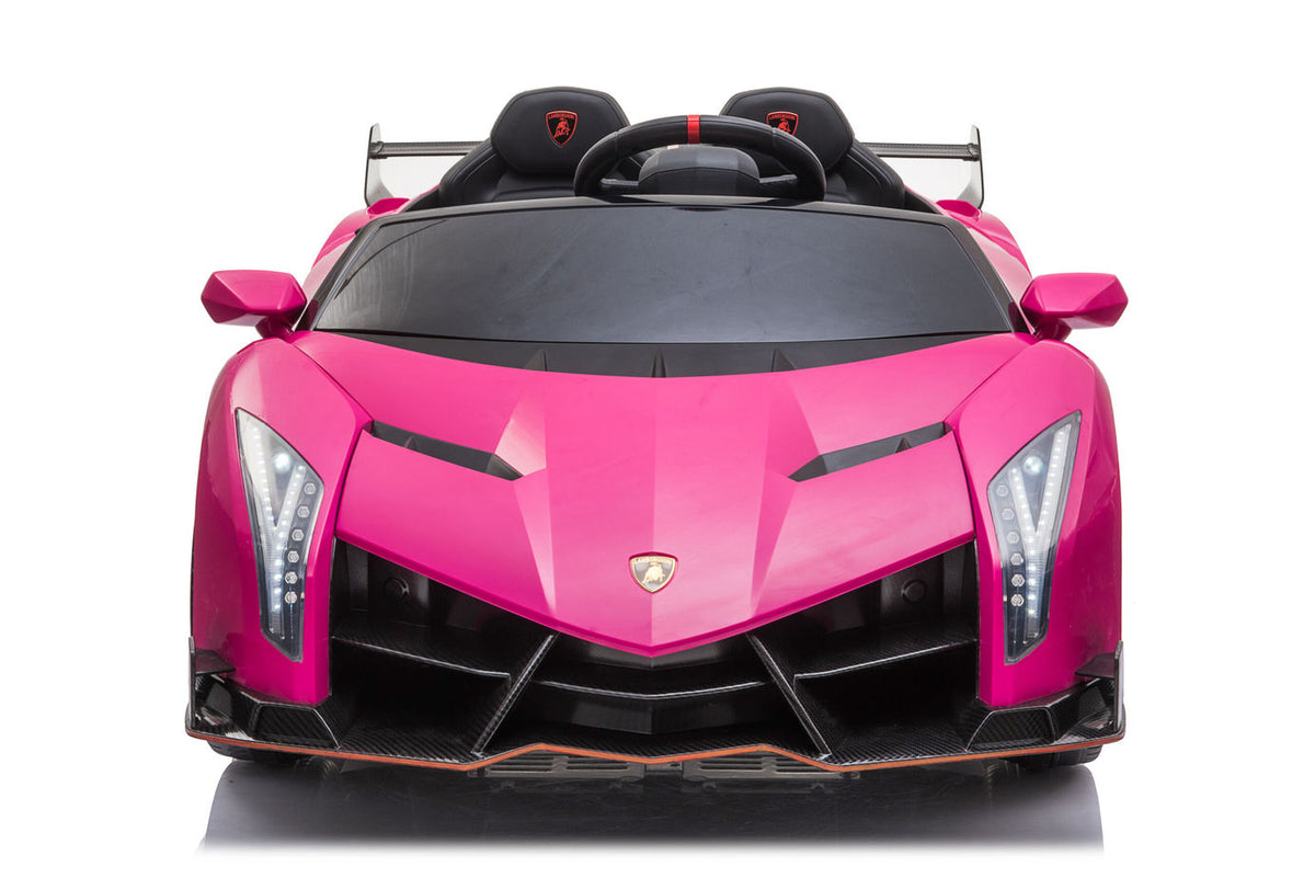Kids Lamborghini Veneno 24V 2 Seater Electric Ride-On Car with Parental Remote Control