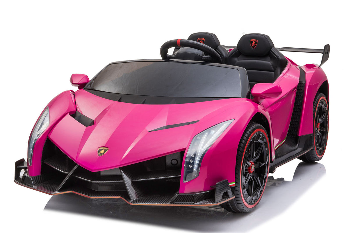 Kids Lamborghini Veneno 24V 2 Seater Electric Ride-On Car with Parental Remote Control