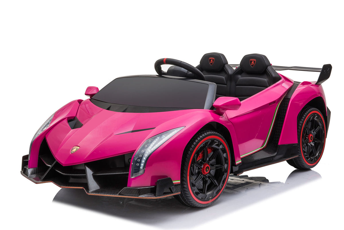 Kids Lamborghini Veneno 24V 2 Seater Electric Ride-On Car with Parental Remote Control