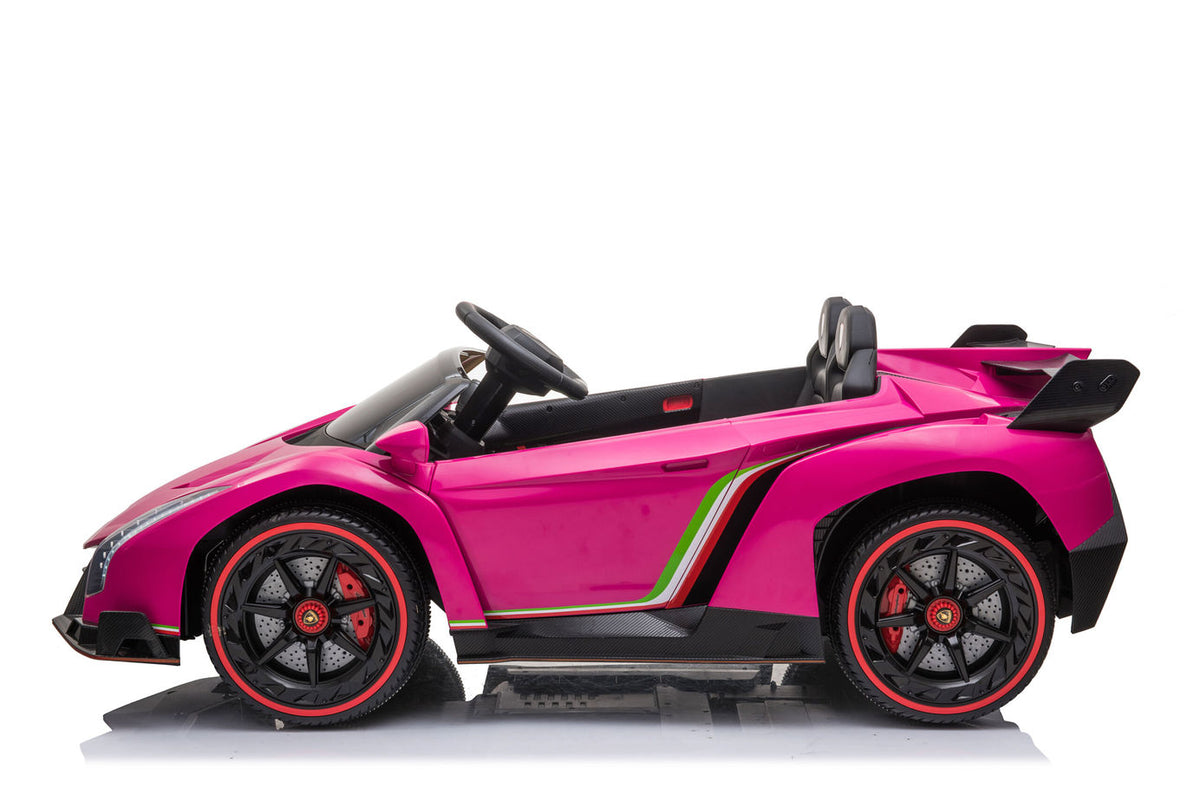 Kids Lamborghini Veneno 24V 2 Seater Electric Ride-On Car with Parental Remote Control