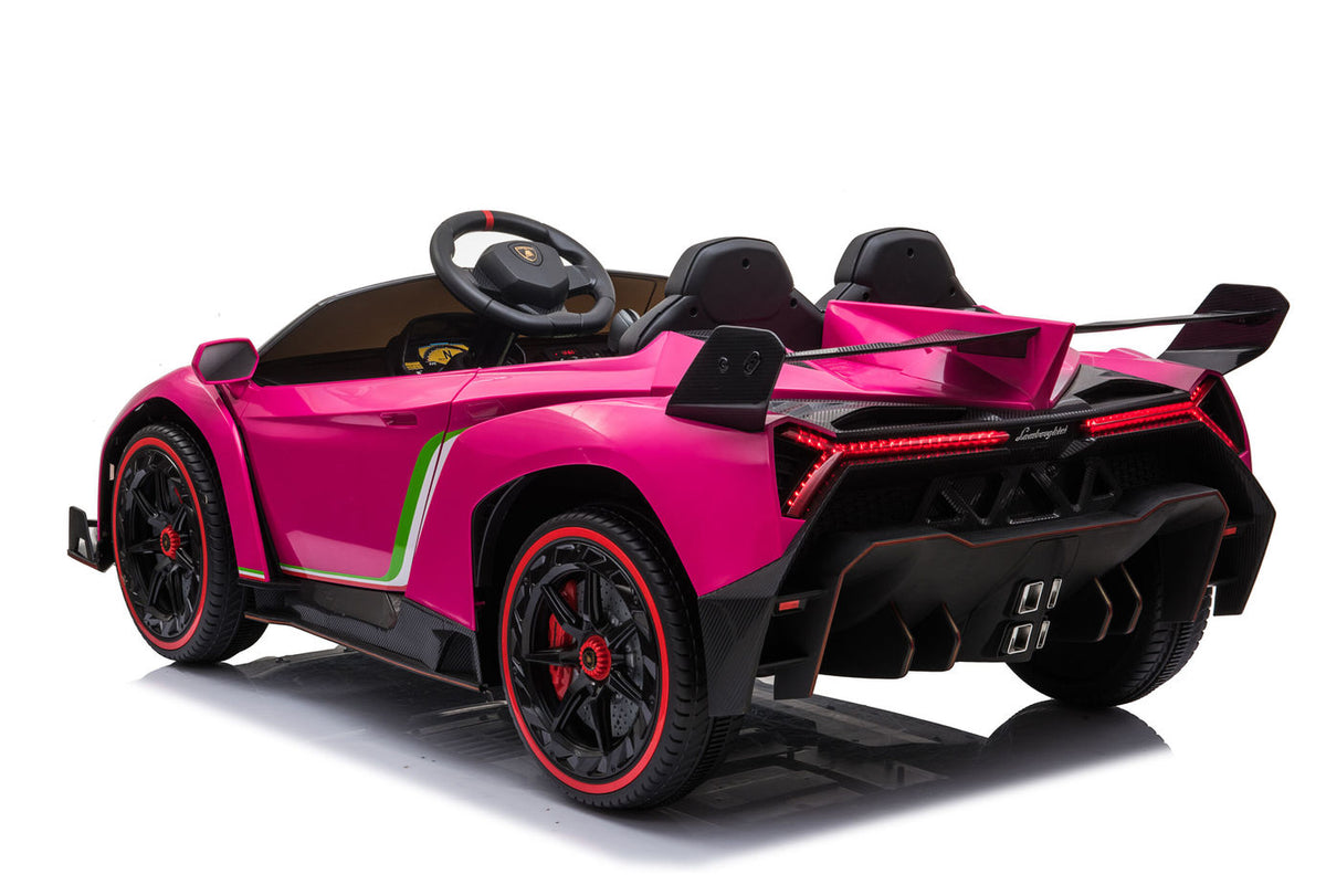 Kids Lamborghini Veneno 24V 2 Seater Electric Ride-On Car with Parental Remote Control