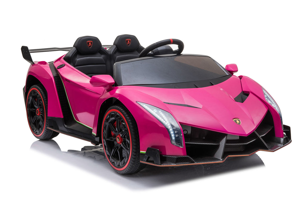 Kids Lamborghini Veneno 24V 2 Seater Electric Ride-On Car with Parental Remote Control