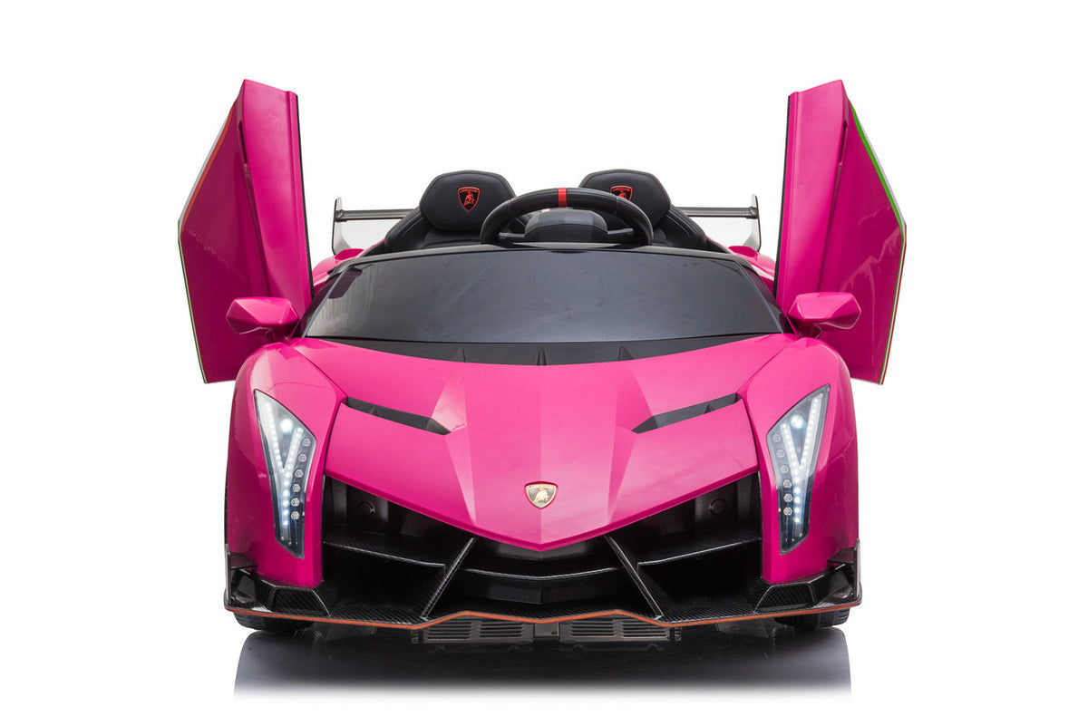 Kids Lamborghini Veneno 24V 2 Seater Electric Ride-On Car with Parental Remote Control