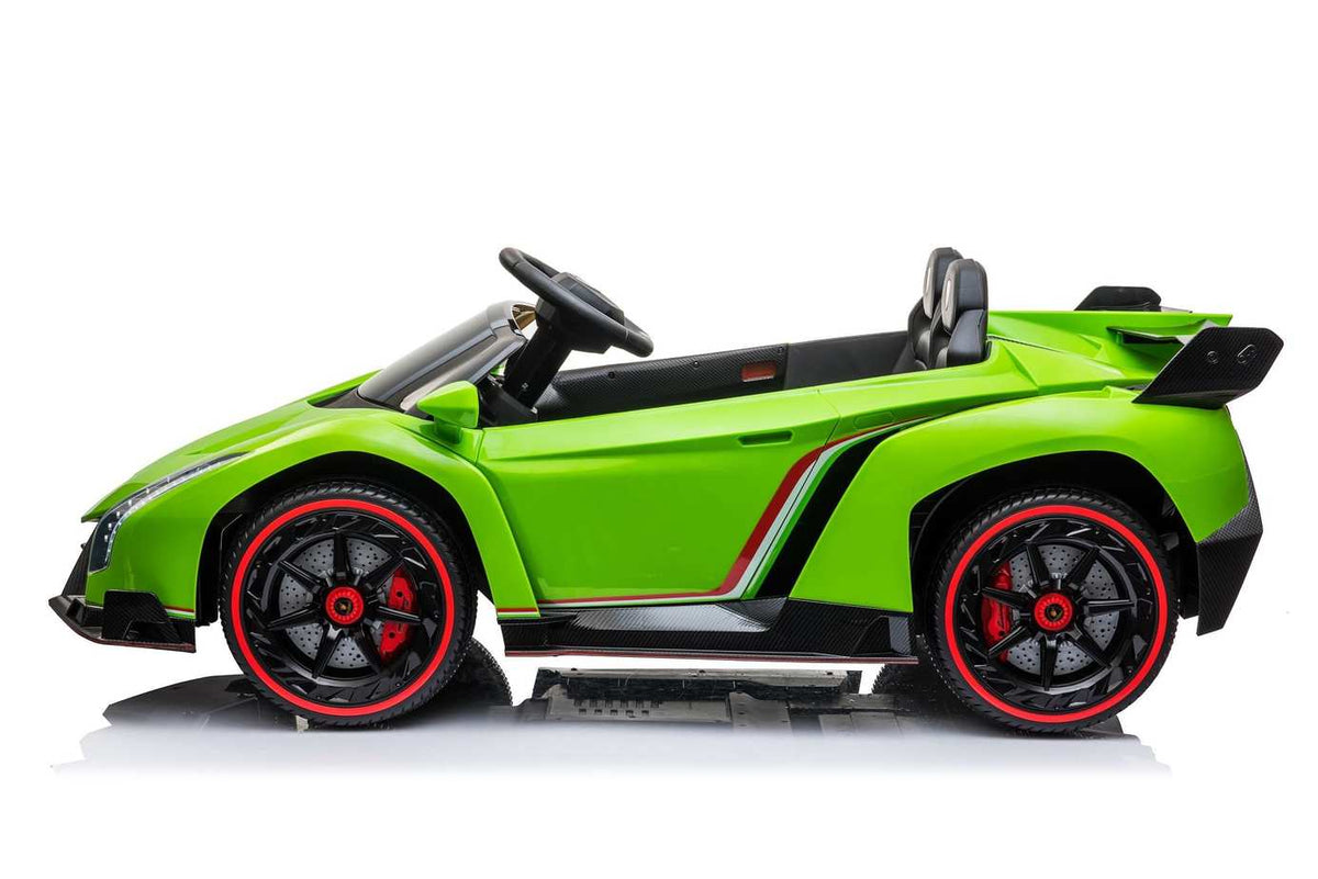 Kids Lamborghini Veneno 24V 2 Seater Electric Ride-On Car with Parental Remote Control