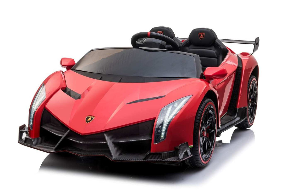 Kids Lamborghini Veneno 24V 2 Seater Electric Ride-On Car with Parental Remote Control
