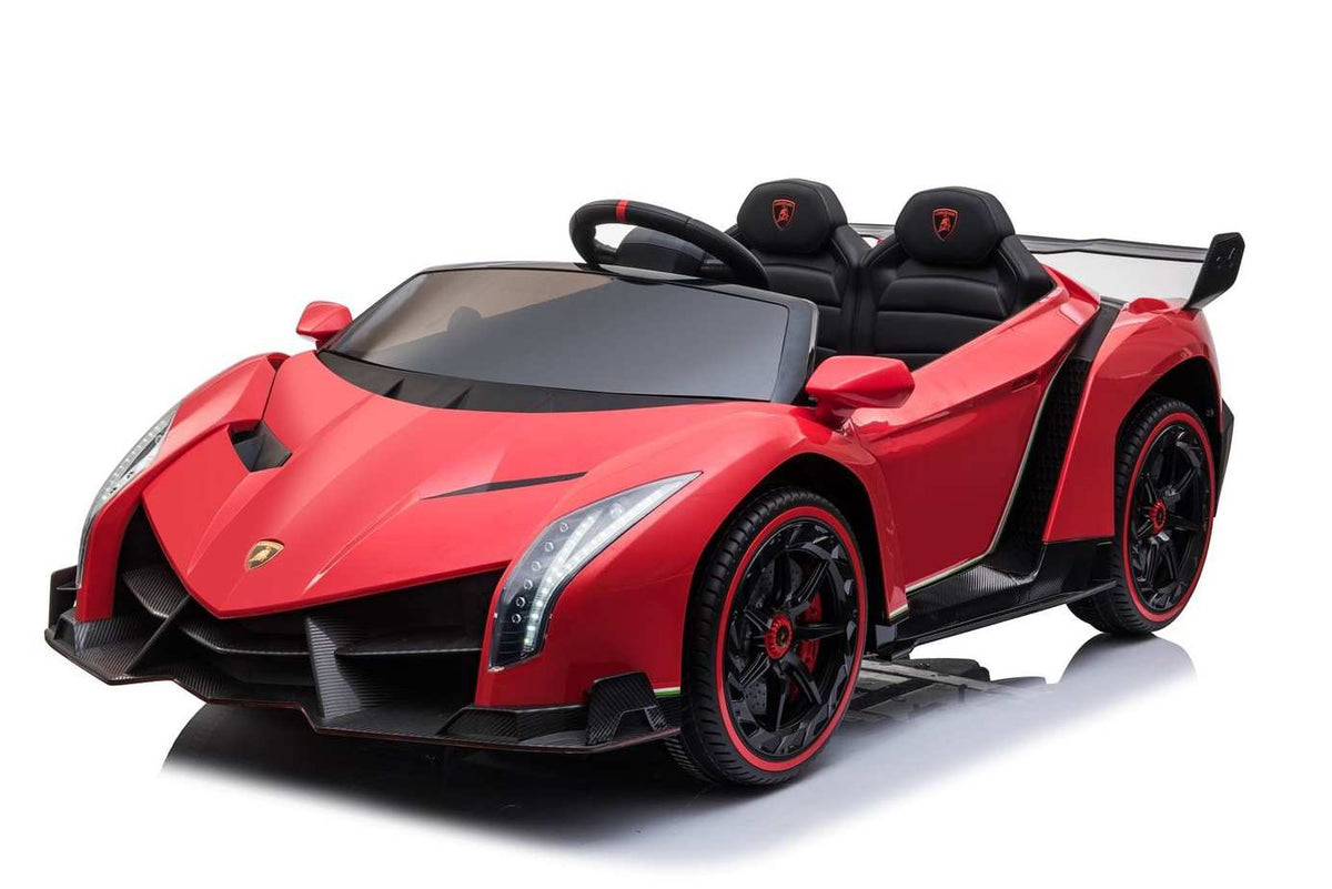 Kids Lamborghini Veneno 24V 2 Seater Electric Ride-On Car with Parental Remote Control
