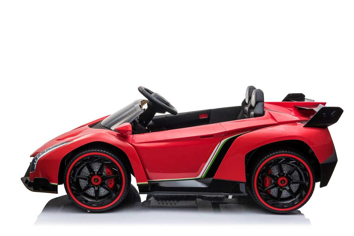 Kids Lamborghini Veneno 24V 2 Seater Electric Ride-On Car with Parental Remote Control