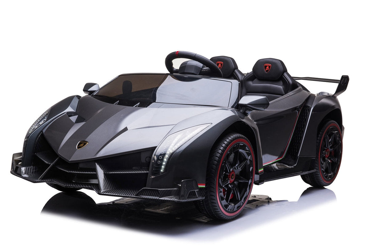 Kids Lamborghini Veneno 24V 2 Seater Electric Ride-On Car with Parental Remote Control
