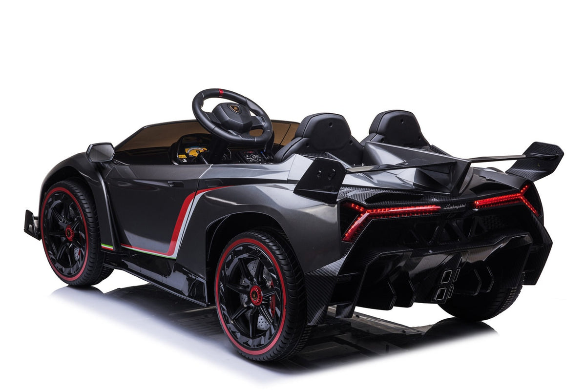Kids Lamborghini Veneno 24V 2 Seater Electric Ride-On Car with Parental Remote Control