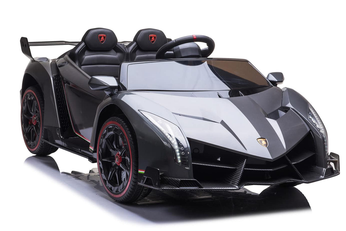 Kids Lamborghini Veneno 24V 2 Seater Electric Ride-On Car with Parental Remote Control