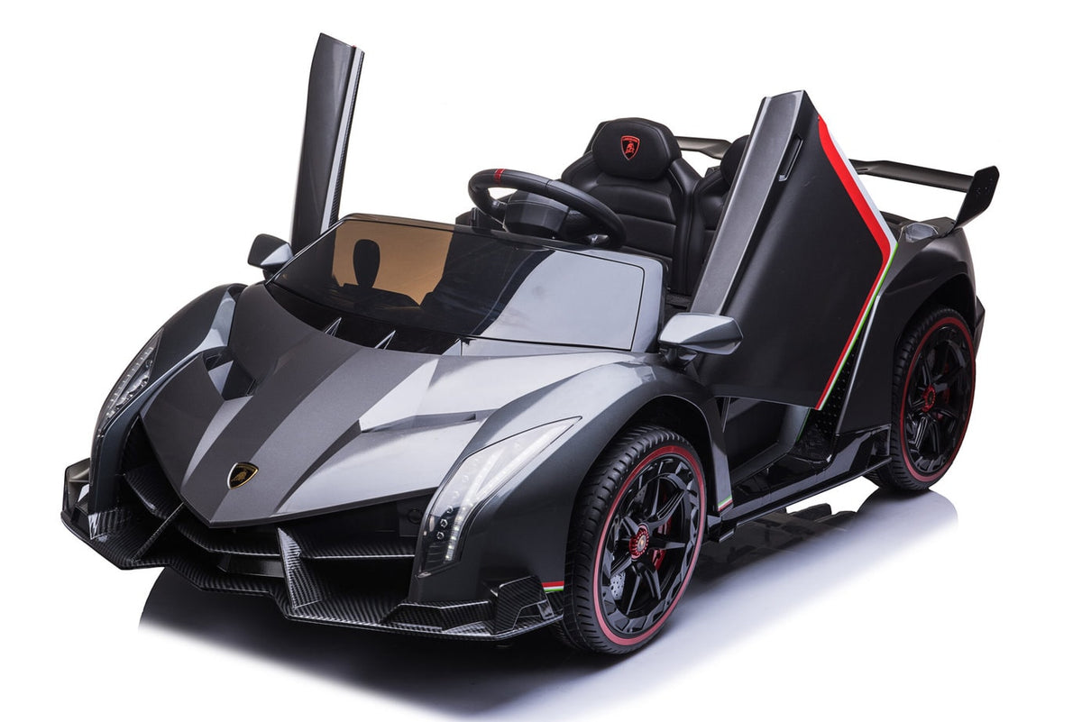 Kids Lamborghini Veneno 24V 2 Seater Electric Ride-On Car with Parental Remote Control