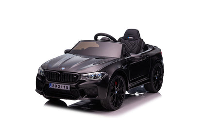 BMW M5 Kids Ride on Electric Car 12v With leather Seats and Eva Wheels - Littletrax Kids Electric Bikes