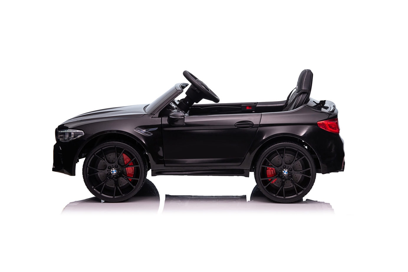 BMW M5 Kids Ride on Electric Car 12v With leather Seats and Eva Wheels - Littletrax Kids Electric Bikes