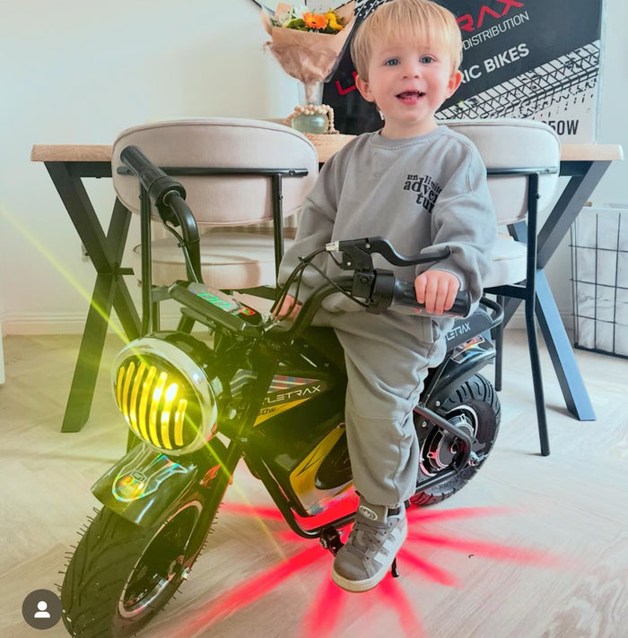 New 350w Kids Electric Bike – Ages 3 to 12+ ride on dirt bike