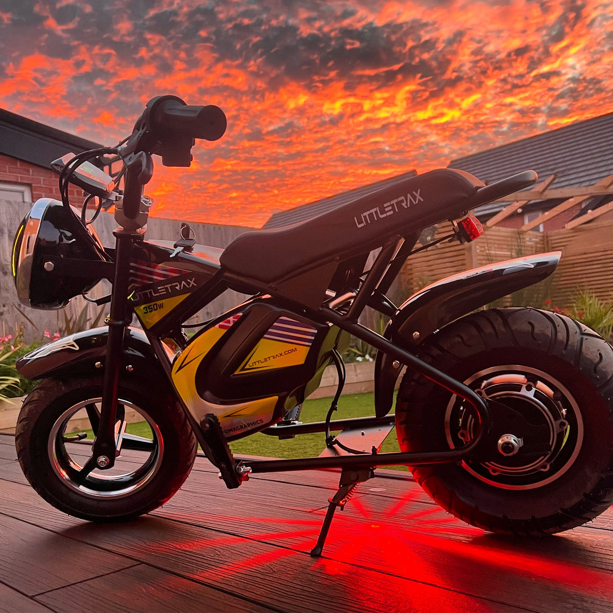 NEW LittleTrax Kids Electric Monkey Bike 350w Dirt bike ride on toy similar to 50cc off road bike - Littletrax Kids Electric Bikes