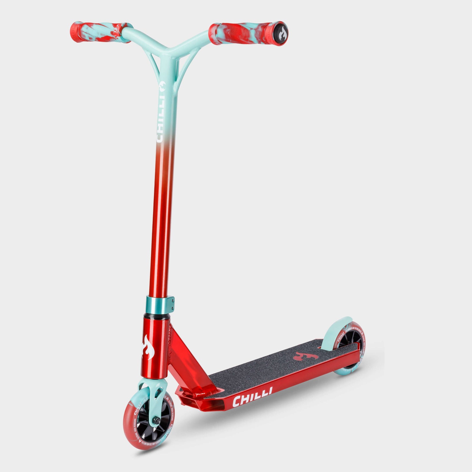 Chilli Base Jumpstart Stunt Scooter: Red/Teal