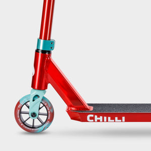 Chilli Base Jumpstart Stunt Scooter: Red/Teal