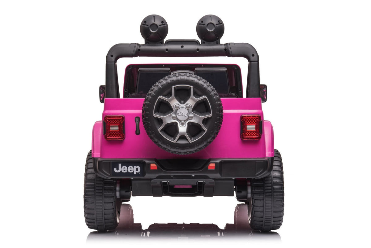 Kids ride-on Jeep Wrangler Rubicon 12v with Leather Seats and Eva Wheels