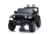 Kids ride-on Jeep Wrangler Rubicon 12v with Leather Seats and Eva Wheels