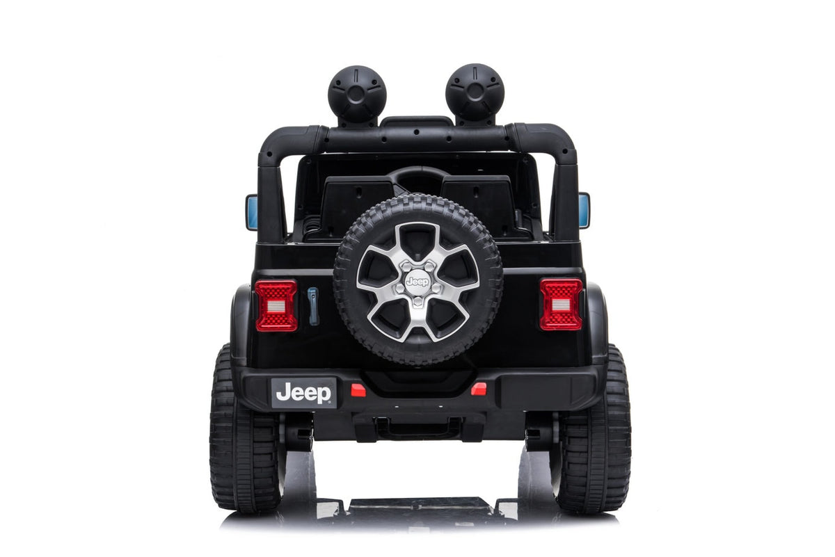 Kids ride-on Jeep Wrangler Rubicon 12v with Leather Seats and Eva Wheels