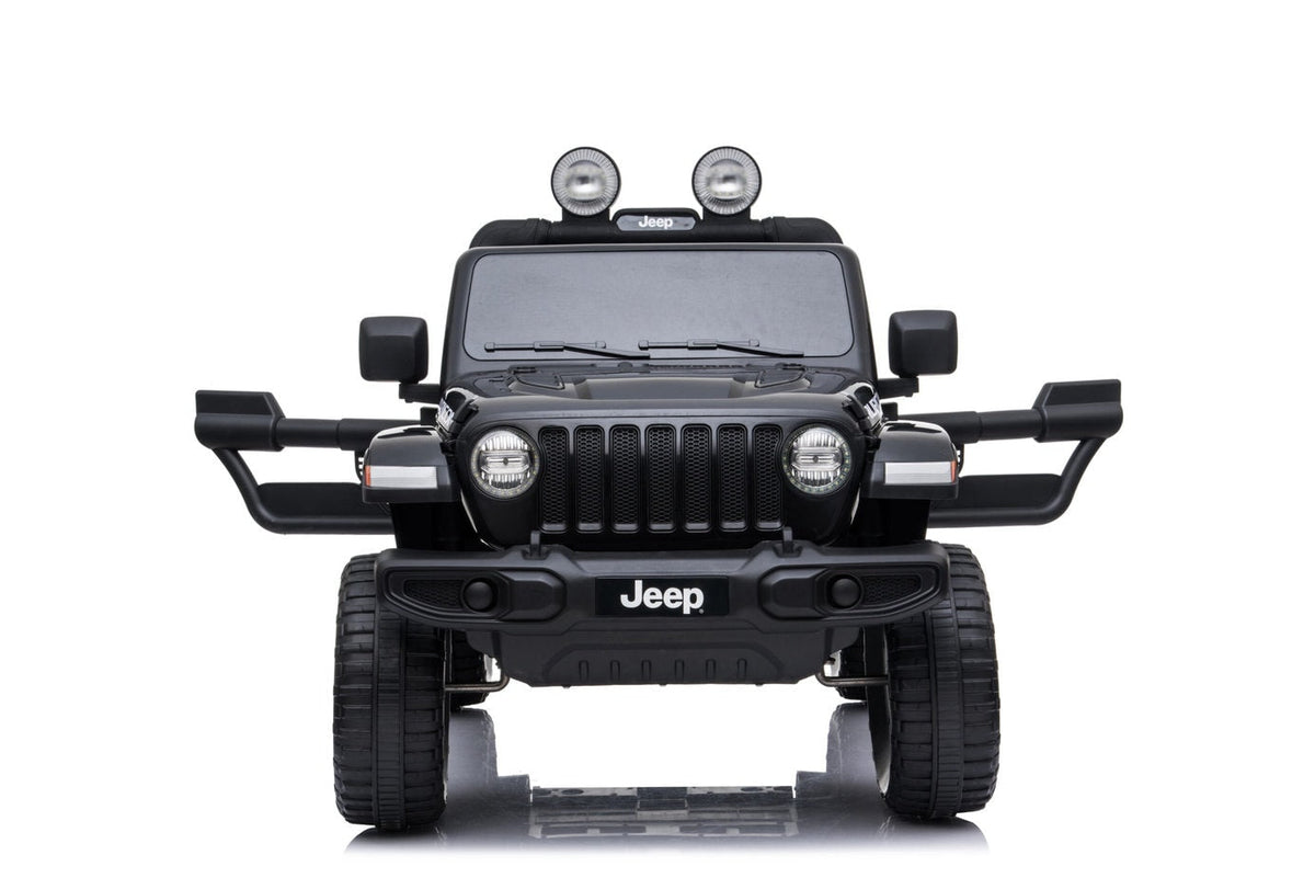 Kids ride-on Jeep Wrangler Rubicon 12v with Leather Seats and Eva Wheels