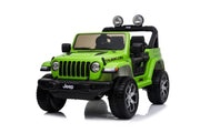 Kids ride-on Jeep Wrangler Rubicon 12v with Leather Seats and Eva Wheels